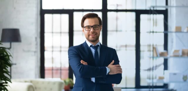 Young business owner in the office